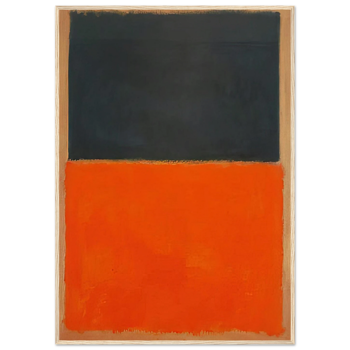 Green and Tangerine on Red - 1956 Framed Poster | Mark Rothko Framed Prints Wall Art | Rothko Prints
