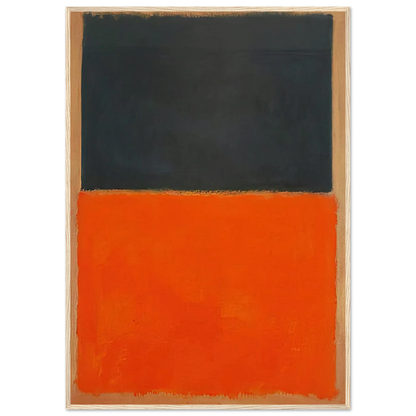 Green and Tangerine on Red - 1956 Framed Poster | Mark Rothko Framed Prints Wall Art | Rothko Prints