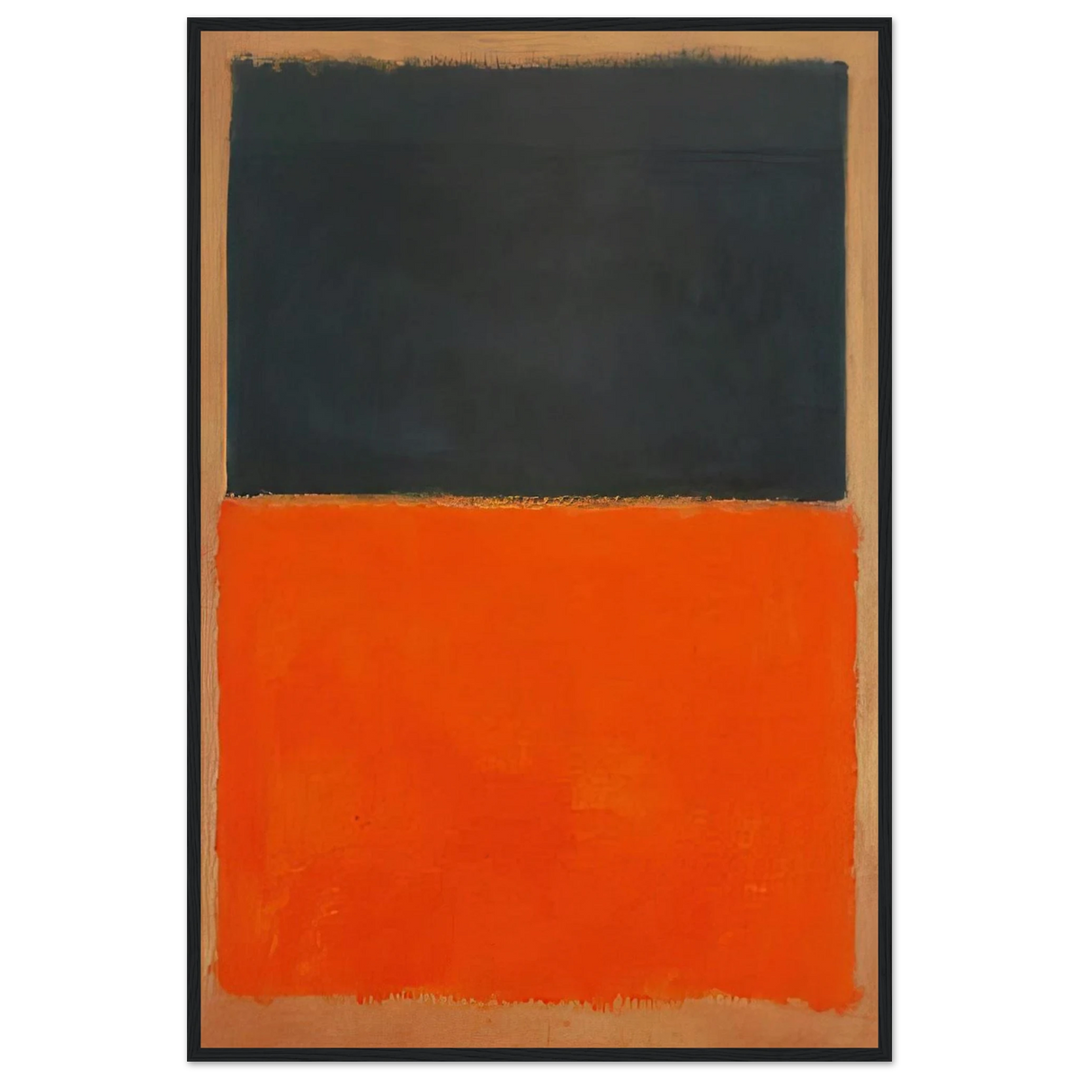Green and Tangerine on Red - 1956 Framed Poster | Mark Rothko Framed Prints Wall Art | Rothko Prints