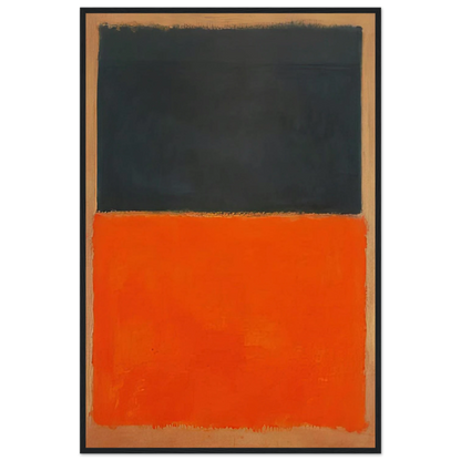 Green and Tangerine on Red - 1956 Framed Poster | Mark Rothko Framed Prints Wall Art | Rothko Prints