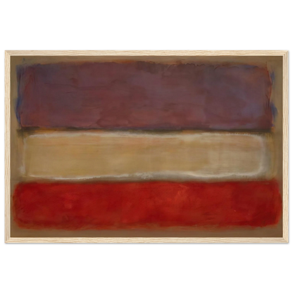 Untitled Purple, White, and Red - 1953 Framed Poster | Mark Rothko Framed Prints Wall Art | Rothko Prints