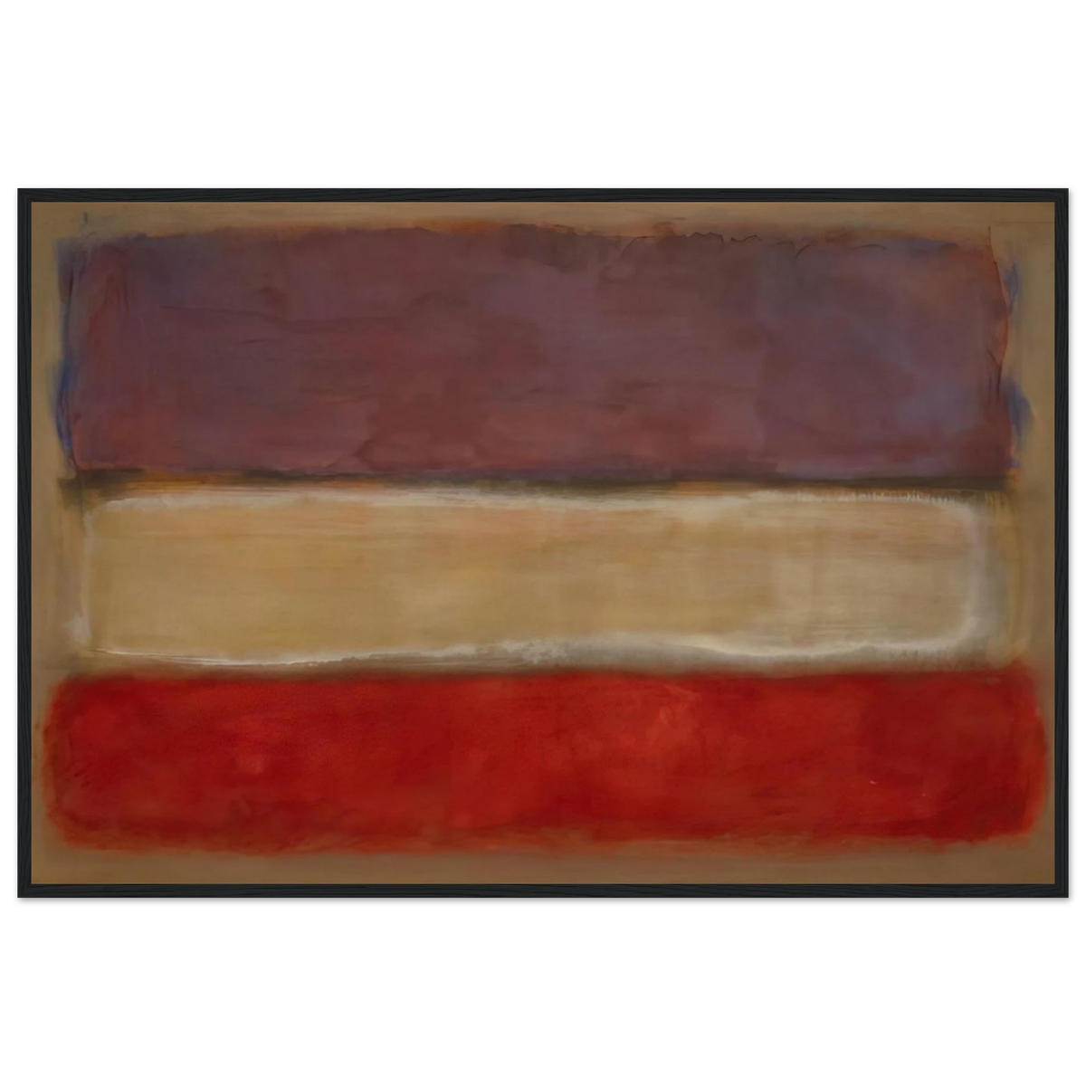 Untitled Purple, White, and Red - 1953 Framed Poster | Mark Rothko Framed Prints Wall Art | Rothko Prints
