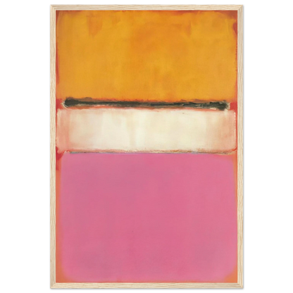 White Center Yellow, Pink and Lavender on Rose - 1950 Framed Poster | Mark Rothko Framed Prints Wall Art | Rothko Prints