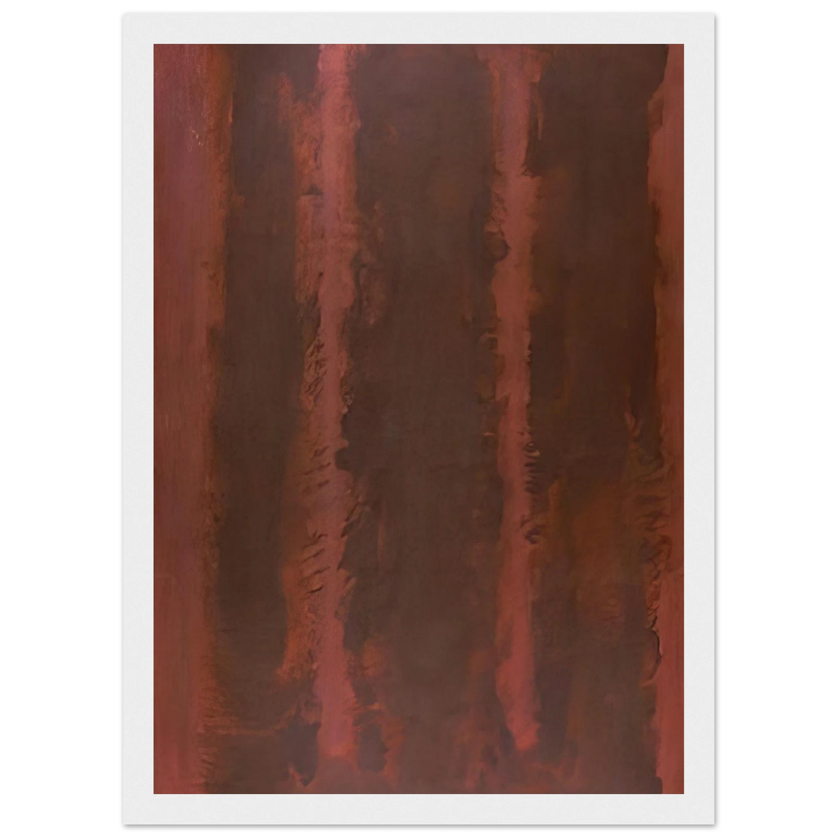 Black on Maroon - 1958 Framed Poster | Mark Rothko Framed Prints Wall Art | Rothko Prints