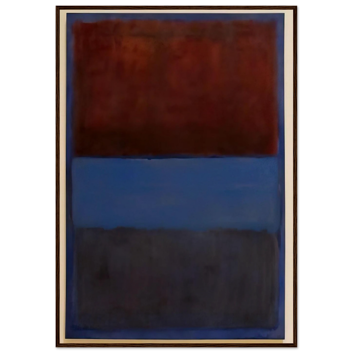 No.61 Rust and Blue - 1953 Framed Poster | Mark Rothko Framed Prints Wall Art | Rothko Prints