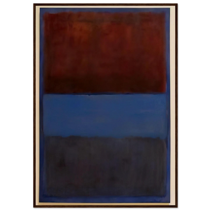No.61 Rust and Blue - 1953 Framed Poster | Mark Rothko Framed Prints Wall Art | Rothko Prints