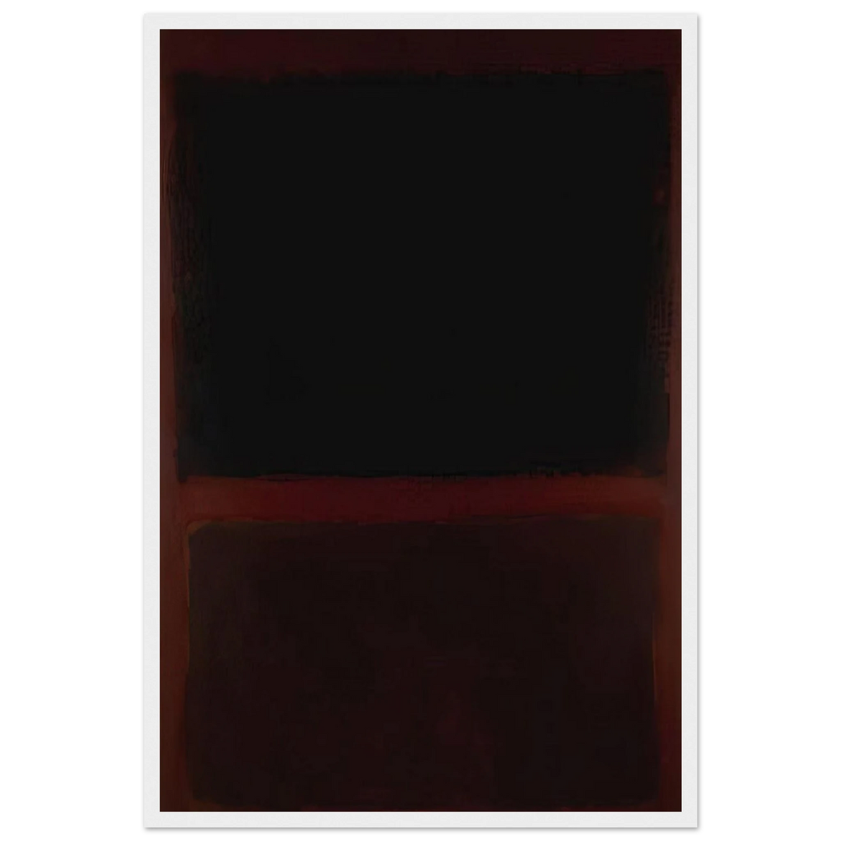 Black on Dark Sienna on Purple - 1960 Framed Poster | Mark Rothko Framed Prints Wall Art | Rothko Prints
