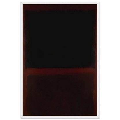 Black on Dark Sienna on Purple - 1960 Framed Poster | Mark Rothko Framed Prints Wall Art | Rothko Prints