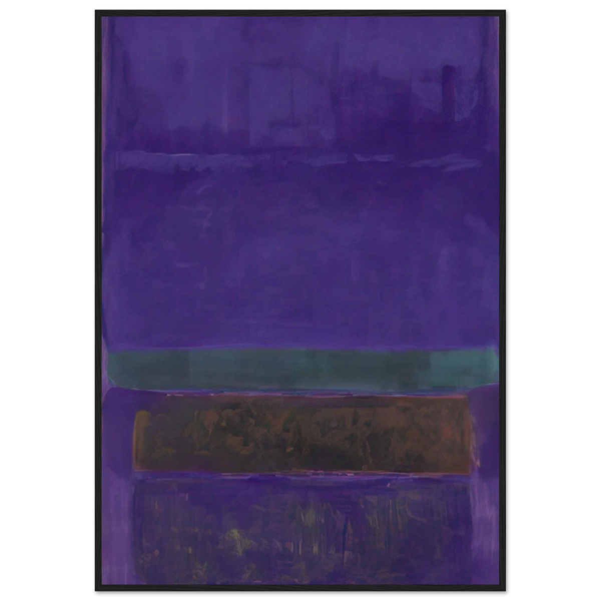 Untitled [Blue, Green, and Brown] - 1952 Framed Poster | Mark Rothko Framed Prints Wall Art | Rothko Prints
