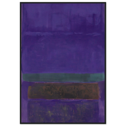 Untitled [Blue, Green, and Brown] - 1952 Framed Poster | Mark Rothko Framed Prints Wall Art | Rothko Prints