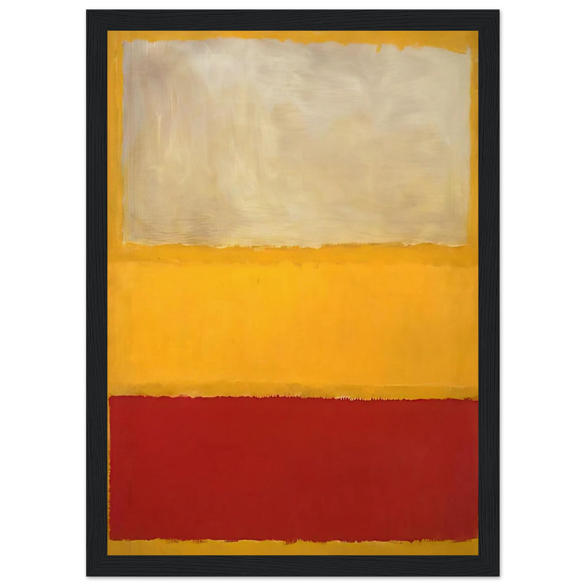 No. 13 White, Red on Yellow Framed Poster | Mark Rothko Framed Prints Wall Art | Rothko Prints