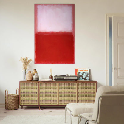 White Over Red - 1957 Poster | Mark Rothko Poster | Rothko Prints