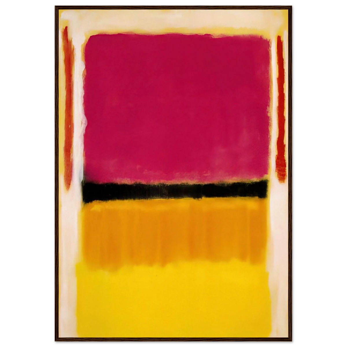 Violet, Black, Orange, Yellow on White and Red - 1949 Framed Poster | Mark Rothko Framed Prints Wall Art | Rothko Prints