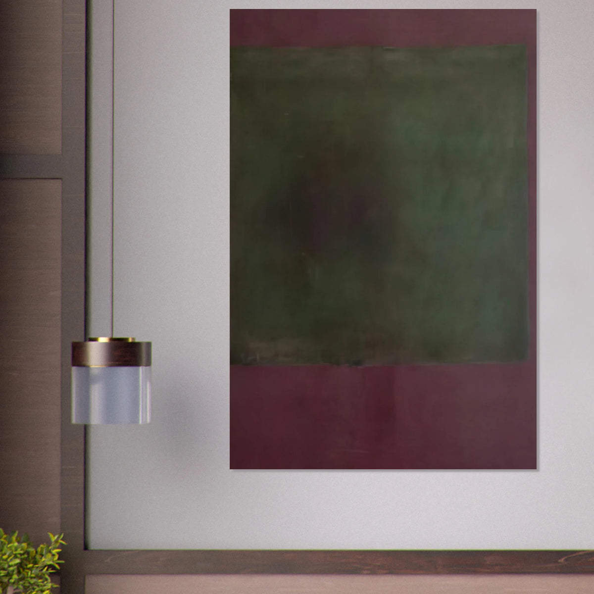 Untitled Green on Maroon - 1961 Poster | Mark Rothko Poster | Rothko Prints