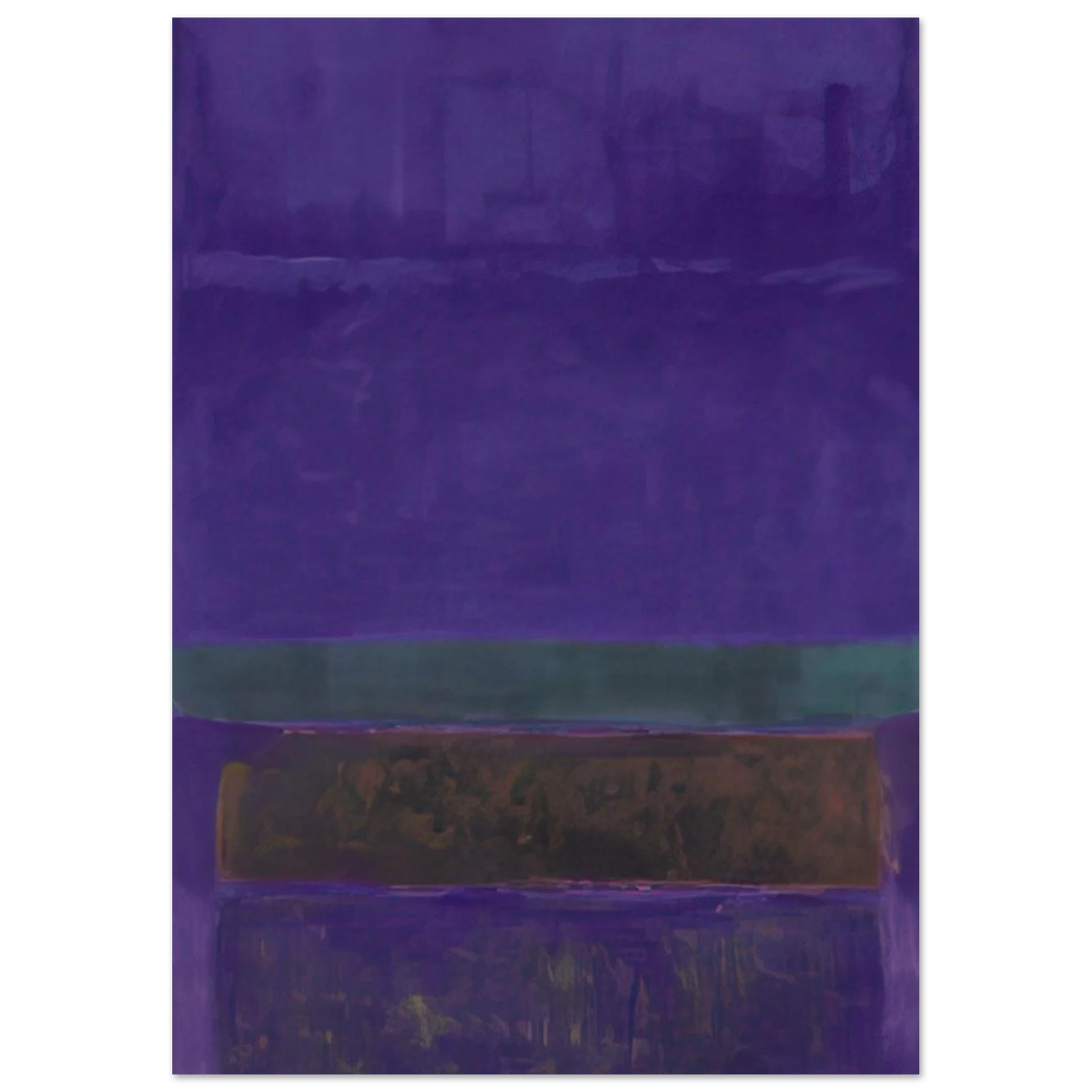 Untitled [Blue, Green, and Brown] - 1952 Poster | Mark Rothko Poster | Rothko Prints