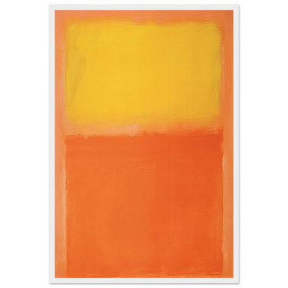 Orange and Yellow - 1956 Framed Poster | Mark Rothko Framed Prints Wall Art | Rothko Prints