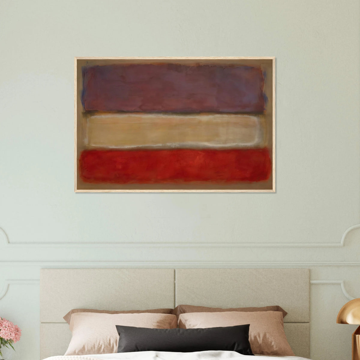 Untitled Purple, White, and Red - 1953 Framed Poster | Mark Rothko Framed Prints Wall Art | Rothko Prints