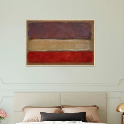 Untitled Purple, White, and Red - 1953 Framed Poster | Mark Rothko Framed Prints Wall Art | Rothko Prints