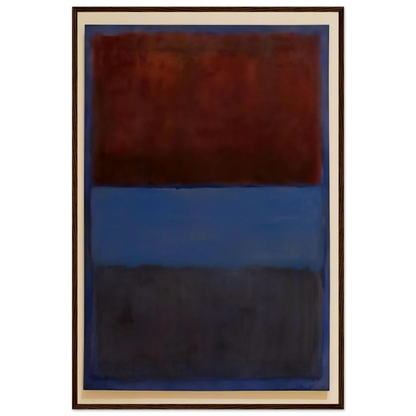 No.61 Rust and Blue - 1953 Framed Poster | Mark Rothko Framed Prints Wall Art | Rothko Prints