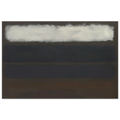 No. 14 Horizontals, White over Darks - 1961 Poster | Mark Rothko Poster | Rothko Prints