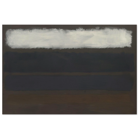 No. 14 Horizontals, White over Darks - 1961 Poster | Mark Rothko Poster | Rothko Prints