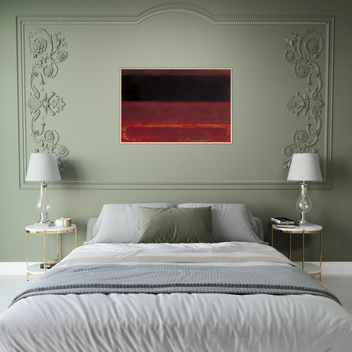 Four Darks in Red - 1958 Framed Poster | Mark Rothko Framed Prints Wall Art | Rothko Prints