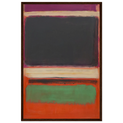 No.3No.13 Magenta, Black, Green on Orange - 1949 Framed Poster | Mark Rothko Framed Prints Wall Art | Rothko Prints