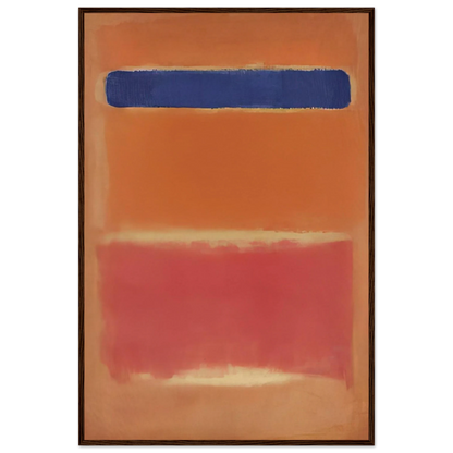 Blue Over Red - 1953 Framed Poster | Mark Rothko Framed Prints Wall Art | Rothko Prints