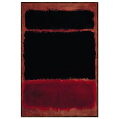 Black in Deep Red - 1957 Framed Poster | Mark Rothko Framed Prints Wall Art | Rothko Prints