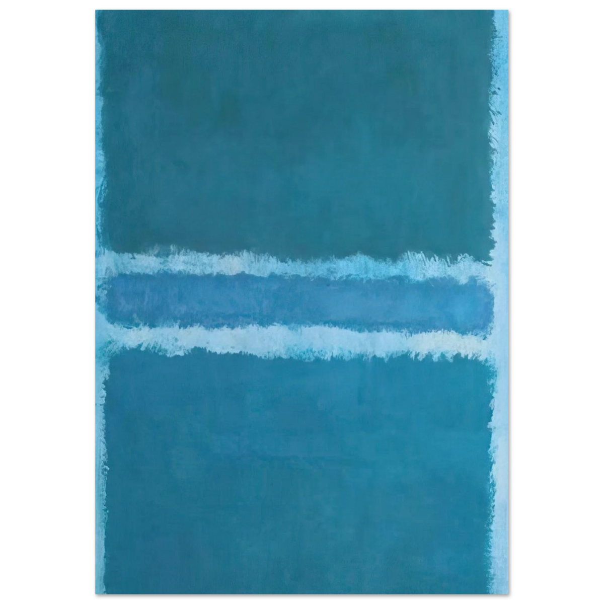 Untitled Blue Divided by Blue - 1966 Poster | Mark Rothko Poster | Rothko Prints