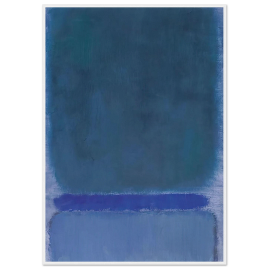 Untitled Green on Blue - 1968 Framed Poster | Mark Rothko Framed Prints Wall Art | Rothko Prints