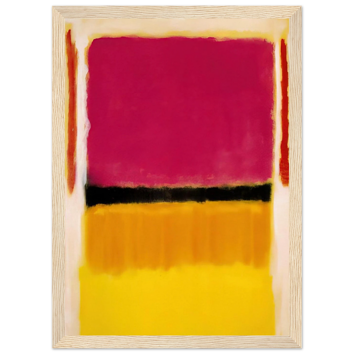 Violet, Black, Orange, Yellow on White and Red - 1949 Framed Poster | Mark Rothko Framed Prints Wall Art | Rothko Prints