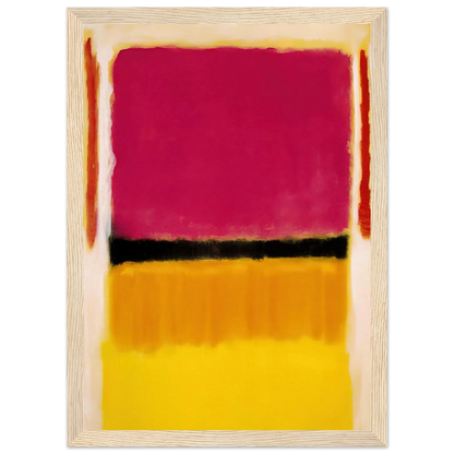 Violet, Black, Orange, Yellow on White and Red - 1949 Framed Poster | Mark Rothko Framed Prints Wall Art | Rothko Prints
