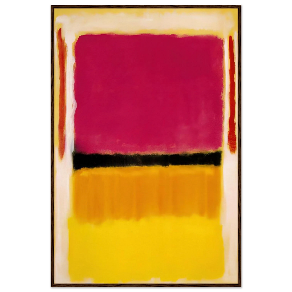 Violet, Black, Orange, Yellow on White and Red - 1949 Framed Poster | Mark Rothko Framed Prints Wall Art | Rothko Prints
