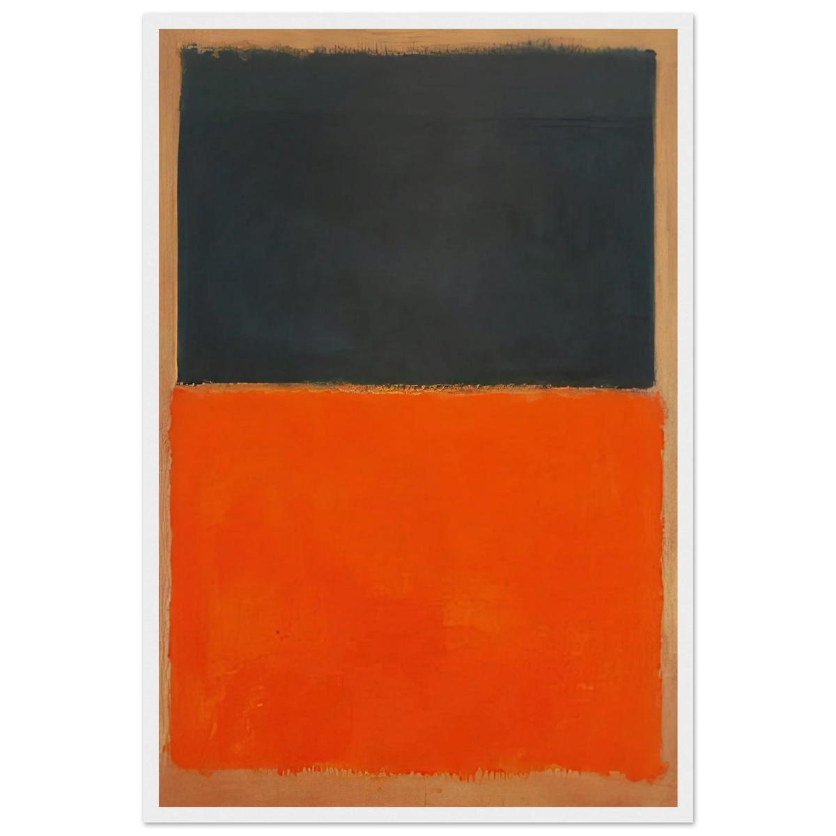 Green and Tangerine on Red - 1956 Framed Poster | Mark Rothko Framed Prints Wall Art | Rothko Prints