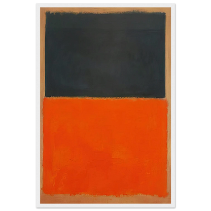 Green and Tangerine on Red - 1956 Framed Poster | Mark Rothko Framed Prints Wall Art | Rothko Prints