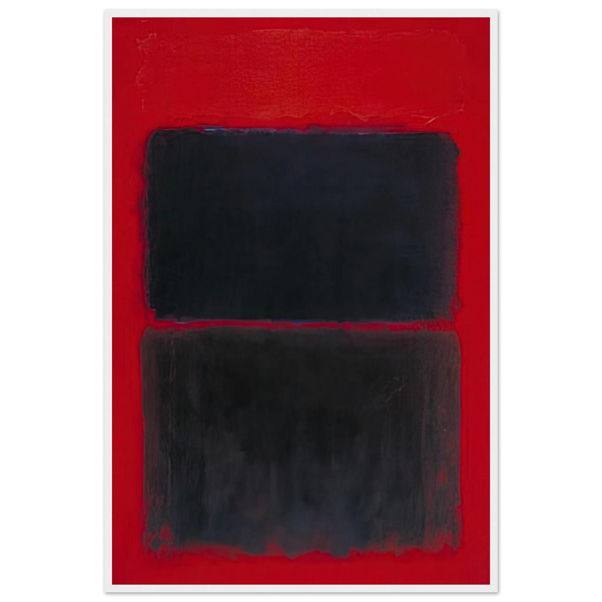 Light Red Over Black - 1957 Framed Poster | Mark Rothko Framed Prints Wall Art | Rothko Prints
