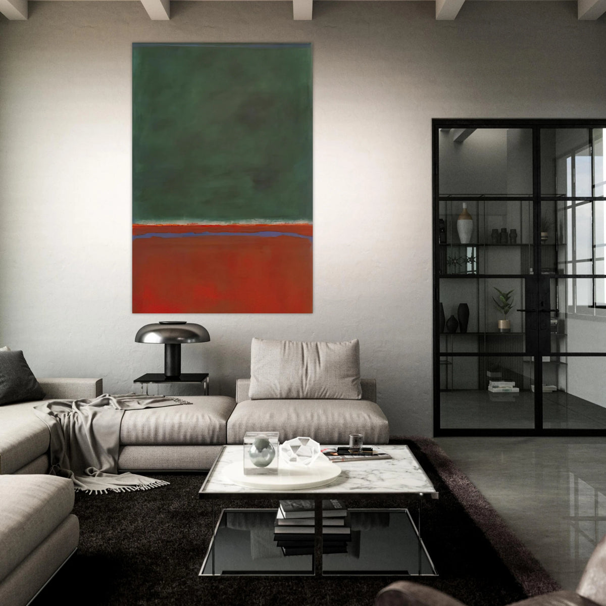 Green and Maroon - 1953 Poster | Mark Rothko Poster | Rothko Prints