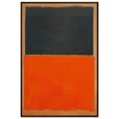 Green and Tangerine on Red - 1956 Framed Poster | Mark Rothko Framed Prints Wall Art | Rothko Prints