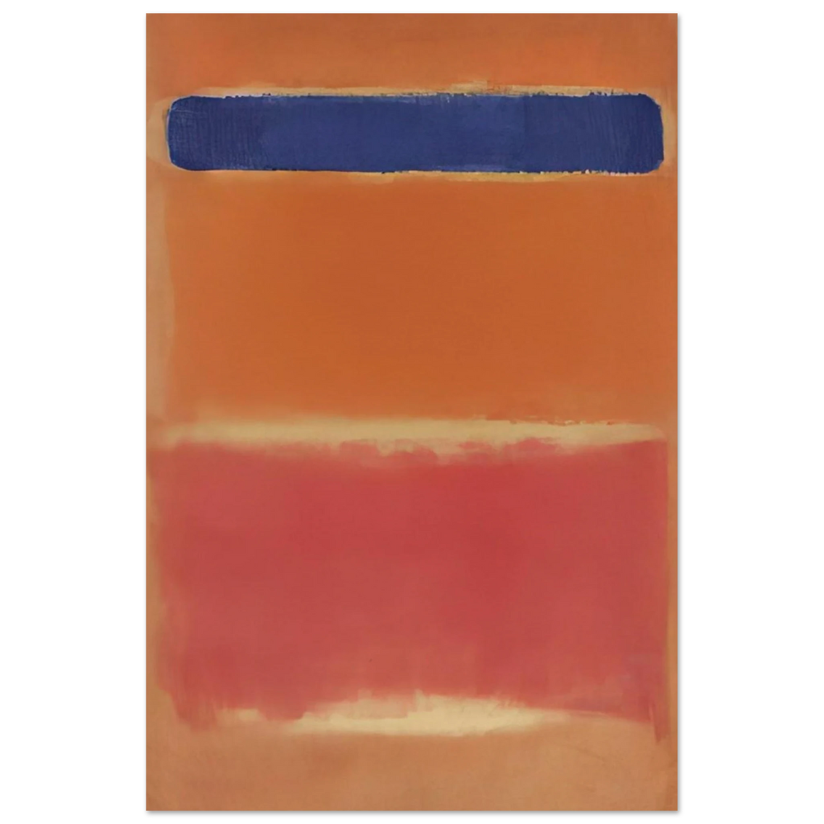 Blue Over Red - 1953 Poster | Mark Rothko Poster | Rothko Prints