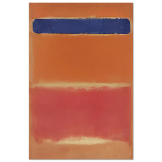 Blue Over Red - 1953 Poster | Mark Rothko Poster | Rothko Prints