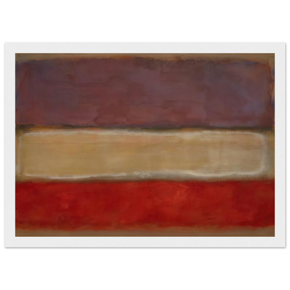 Untitled Purple, White, and Red - 1953 Framed Poster | Mark Rothko Framed Prints Wall Art | Rothko Prints