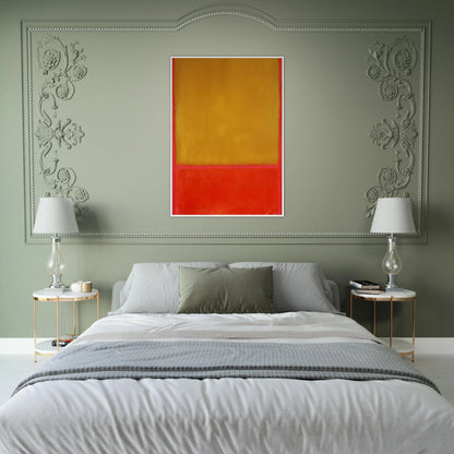 Ochre and Red on Red - 1954 Framed Poster | Mark Rothko Framed Prints Wall Art | Rothko Prints