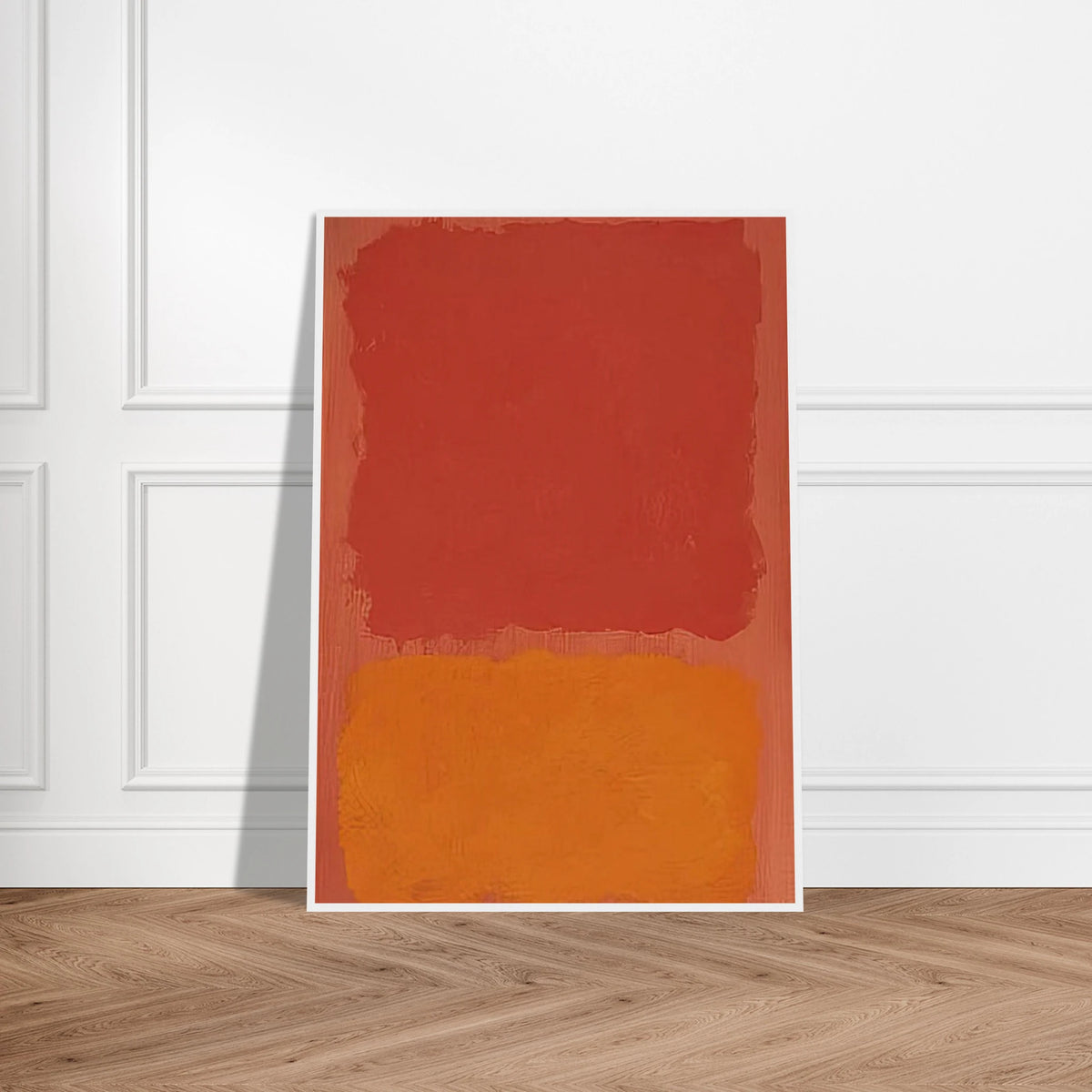 Untitled Red and Orange on Salmon - 1969 Framed Poster | Mark Rothko Framed Prints Wall Art | Rothko Prints