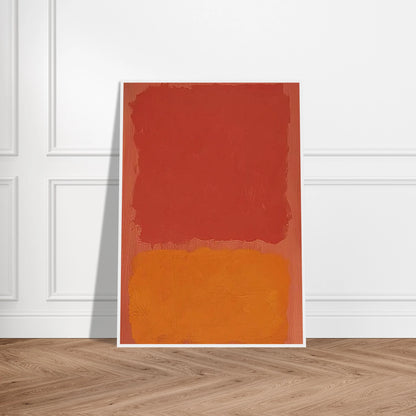 Untitled Red and Orange on Salmon - 1969 Framed Poster | Mark Rothko Framed Prints Wall Art | Rothko Prints