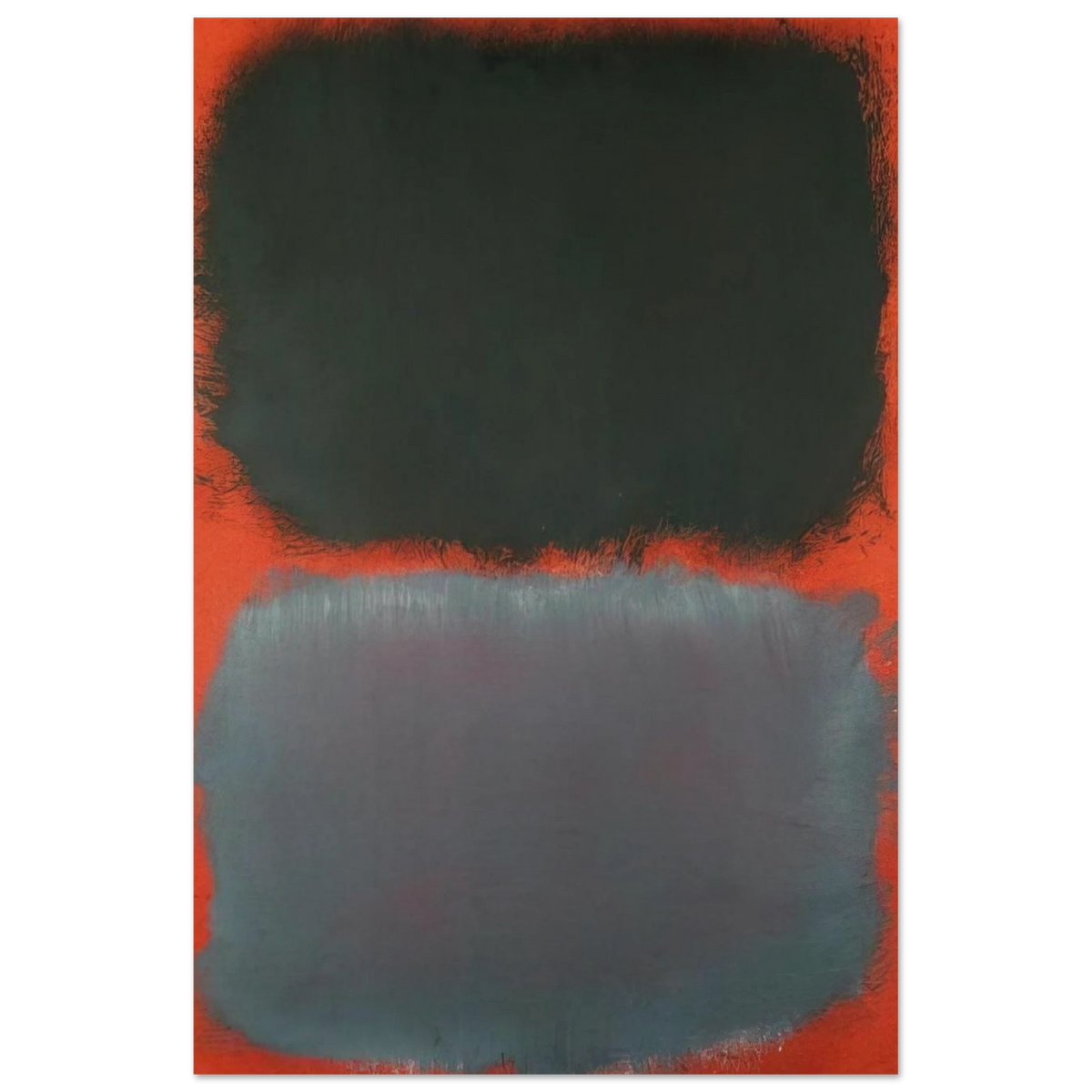 Untitled Gray, Gray on Red - 1968 Poster | Mark Rothko Poster | Rothko Prints
