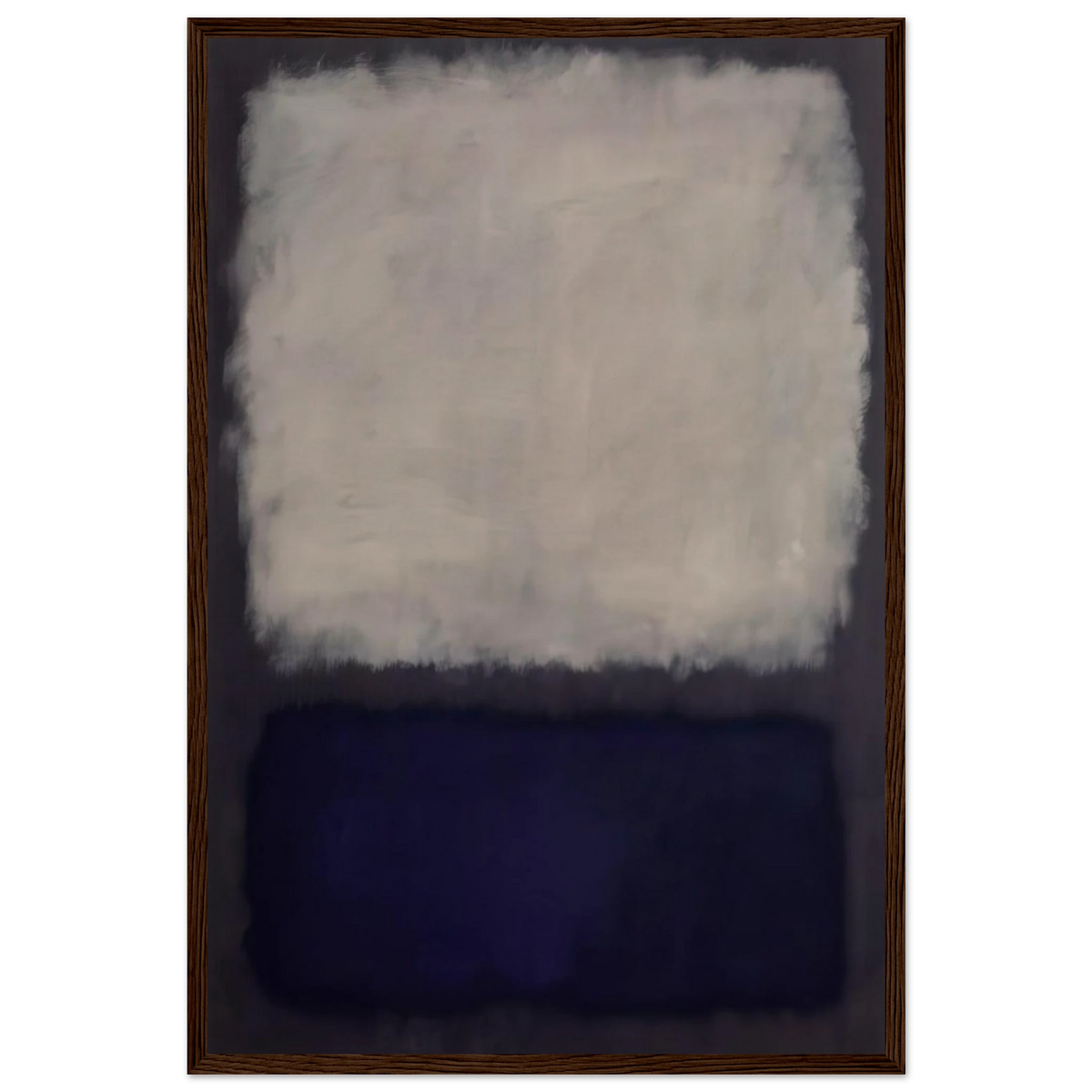 Blue and gray - 1962 Framed Poster | Mark Rothko Framed Prints Wall Art | Rothko Prints