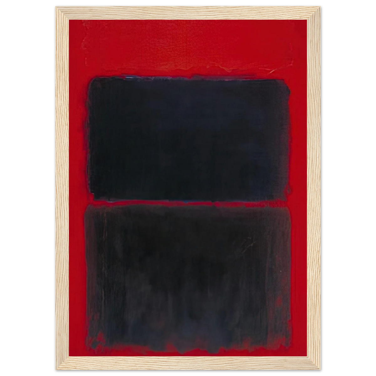 Light Red Over Black - 1957 Framed Poster | Mark Rothko Framed Prints Wall Art | Rothko Prints