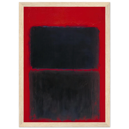 Light Red Over Black - 1957 Framed Poster | Mark Rothko Framed Prints Wall Art | Rothko Prints
