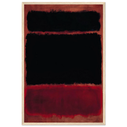 Black in Deep Red - 1957 Framed Poster | Mark Rothko Framed Prints Wall Art | Rothko Prints